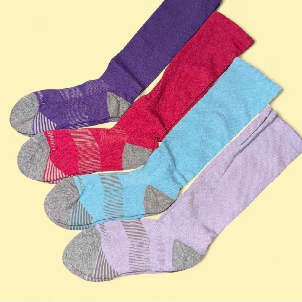 Tommie Copper 4-Pack Compression Over the Calf Socks - Women’s Size 4-6.5